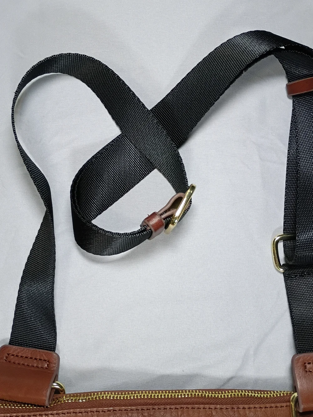 Margot Leather Crossbody Bag - Brown